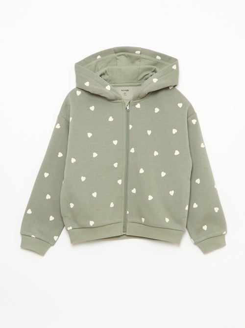 Sweat zippé à capuche avec imprimé - Kiabi Sweat zippé à capuche avec imprimé - Kiabi
