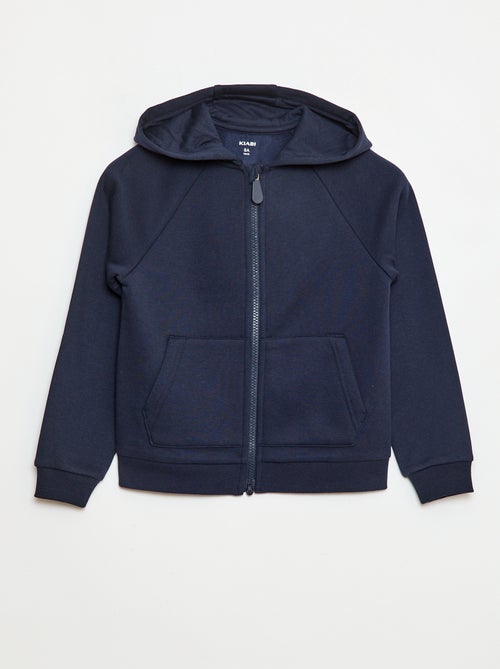 Sweat zippé à capuche avec ouverture zippée avec aimant - So Easy - Kiabi