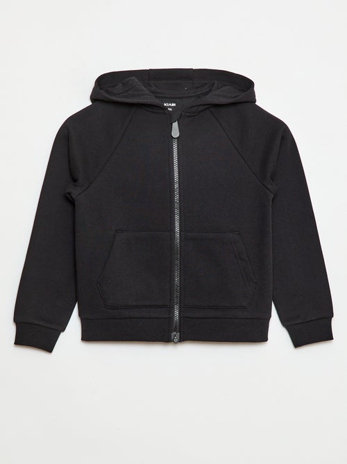 Sweat zippé à capuche avec ouverture zippée avec aimant - So Easy - Kiabi