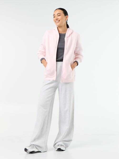 Sweat zippé à capuche basique - Kiabi Sweat zippé à capuche basique - Kiabi