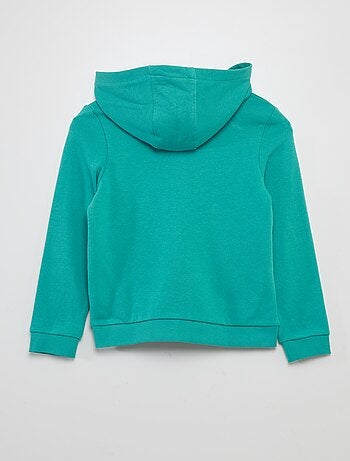 Sweat à Capuche Garçon 12 Ans, Bleu, Zippé Et Imprimé Graphique 84