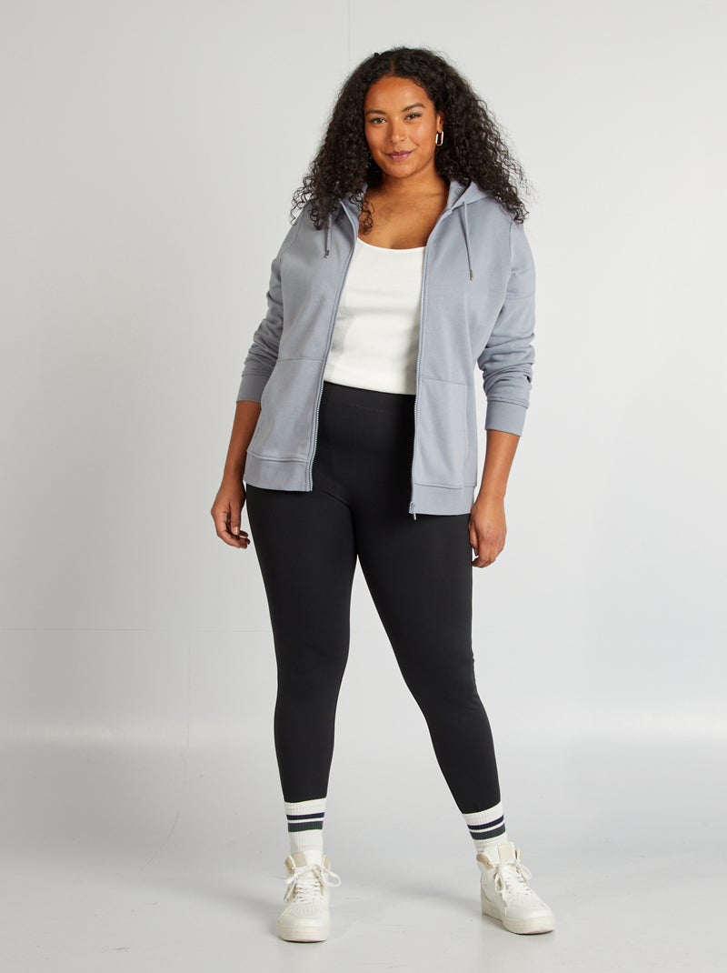 Sweat zippé à capuche Bleu - Kiabi