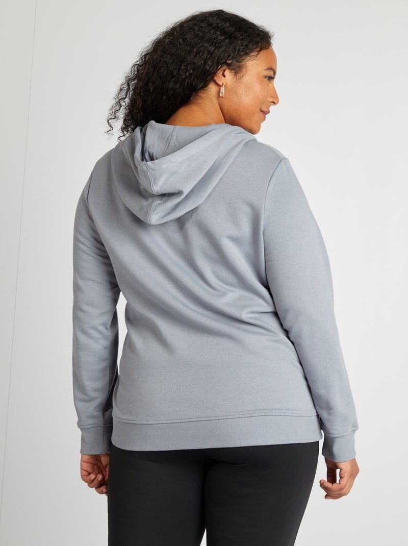 Sweat zippé à capuche Bleu - Kiabi