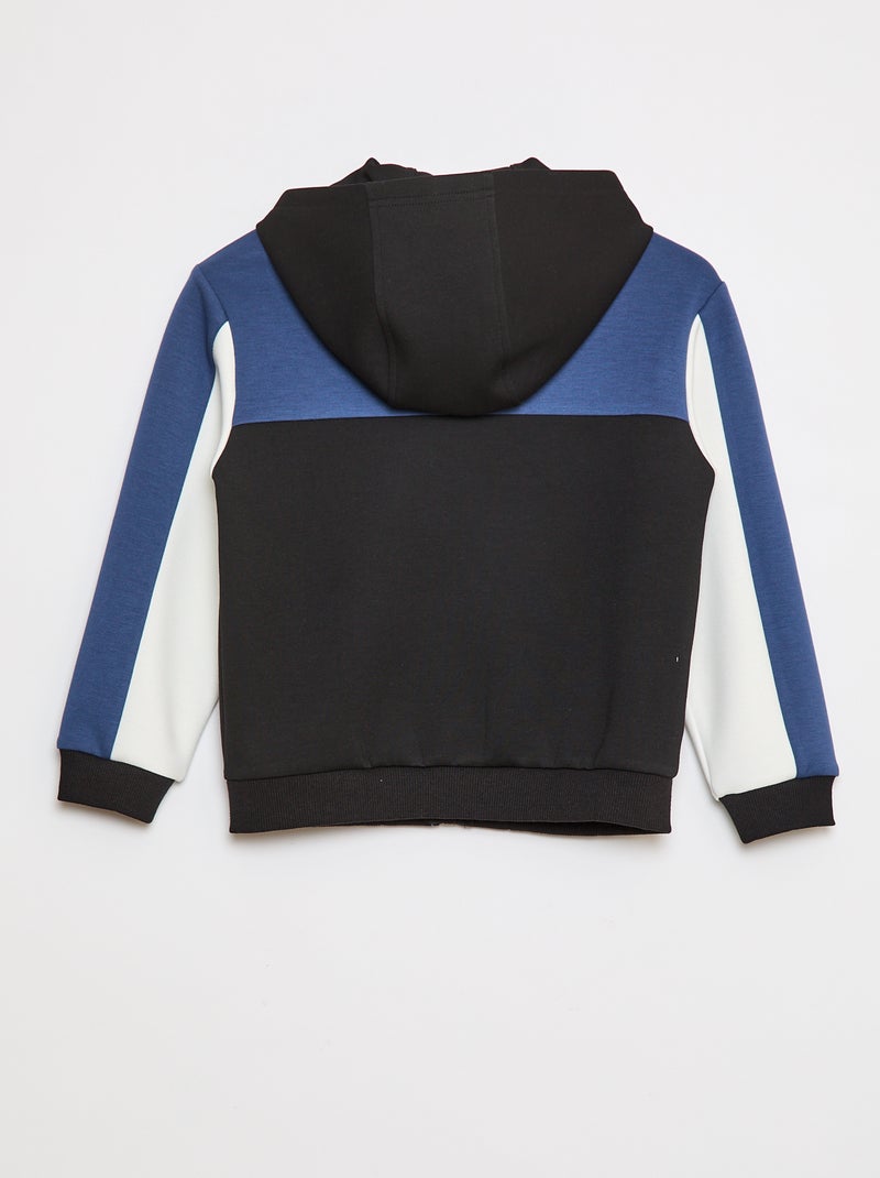 Sweat zippé à capuche Bleu - Kiabi