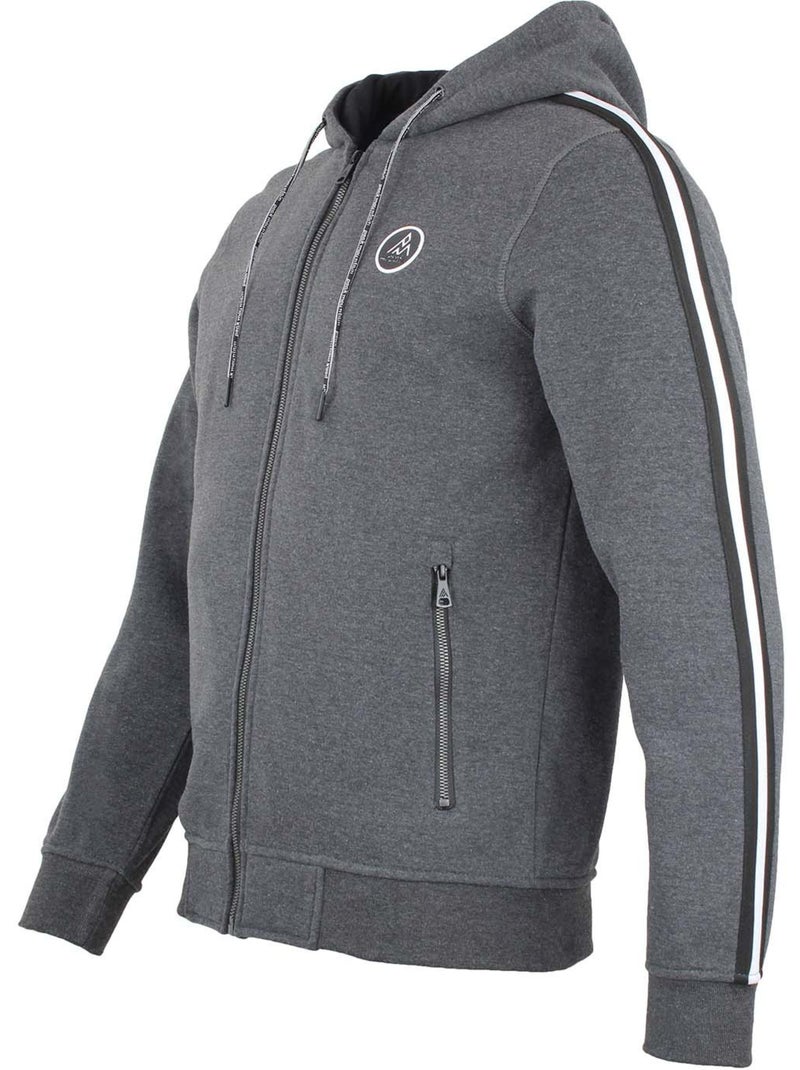 Sweat zippé à capuche   CYRIL - PEAK MOUNTAIN Gris foncé - Kiabi