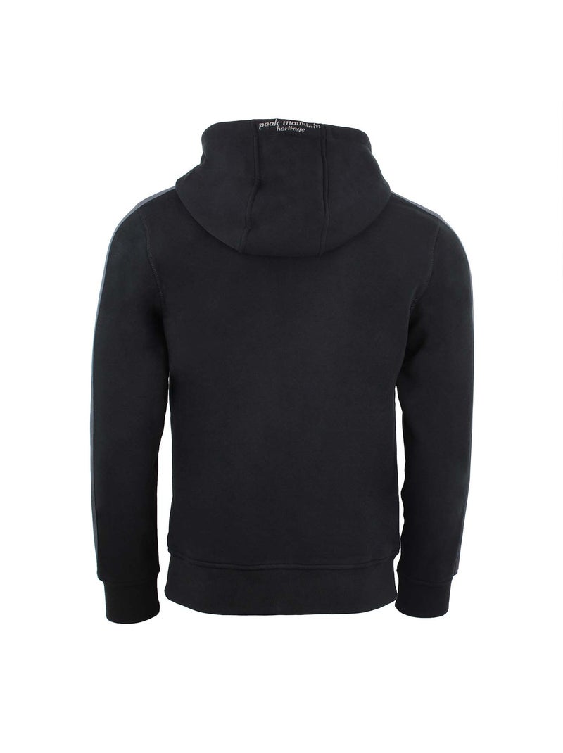 Sweat zippé à capuche   CYRIL - PEAK MOUNTAIN Noir Noir - Kiabi