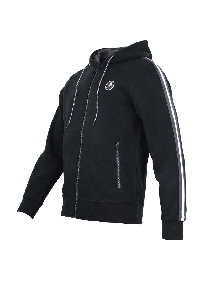 Sweat zippé à capuche   CYRIL - PEAK MOUNTAIN Noir Noir - Kiabi