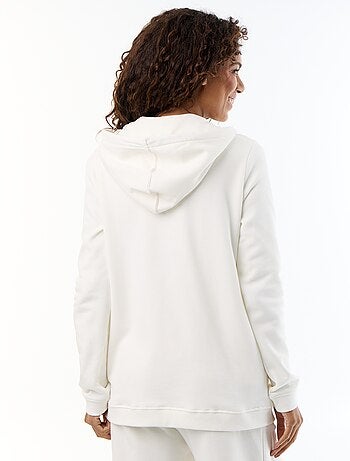 Sweat zippé à capuche d'allaitement