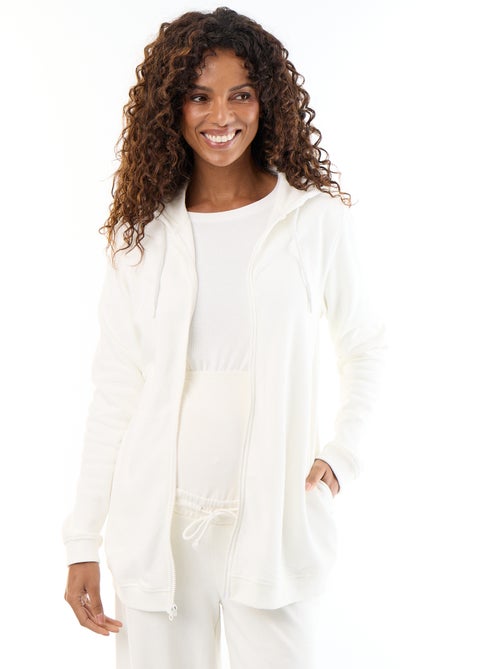 Sweat zippé à capuche d'allaitement - Kiabi Sweat zippé à capuche d'allaitement - Kiabi