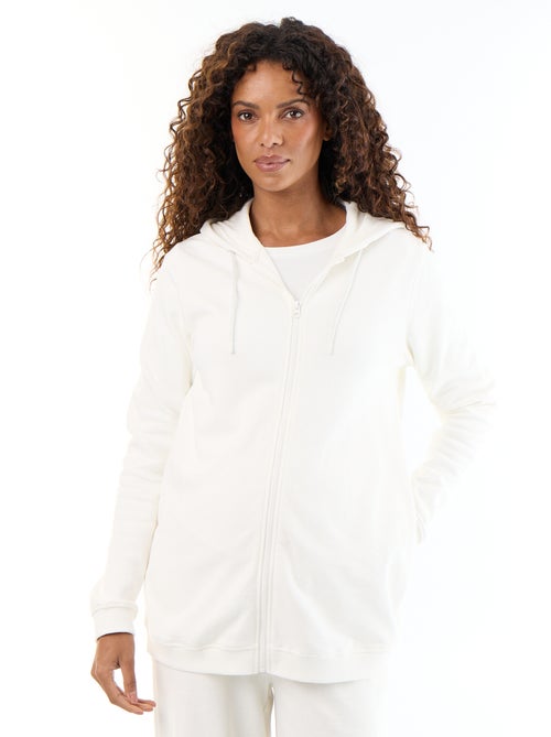 Sweat zippé à capuche d'allaitement - Kiabi Sweat zippé à capuche d'allaitement - Kiabi