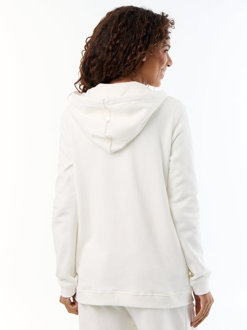 Sweat zippé à capuche d'allaitement - Kiabi Sweat zippé à capuche d'allaitement - Kiabi
