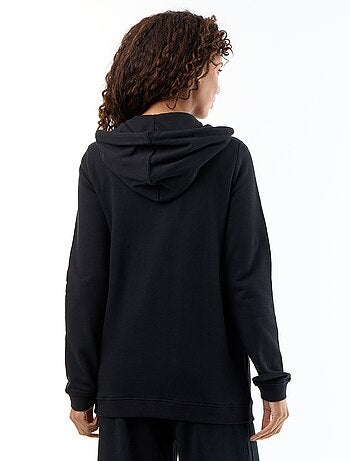 Sweat zippé à capuche d'allaitement