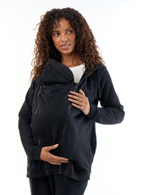Sweat zippé à capuche d'allaitement - Kiabi Sweat zippé à capuche d'allaitement - Kiabi