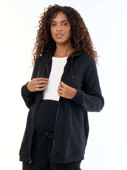 Sweat zippé à capuche d'allaitement - Kiabi Sweat zippé à capuche d'allaitement - Kiabi