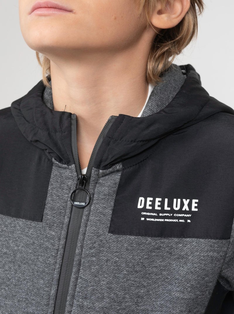 Sweat zippé à capuche 'Deeluxe' Beige grès - Kiabi