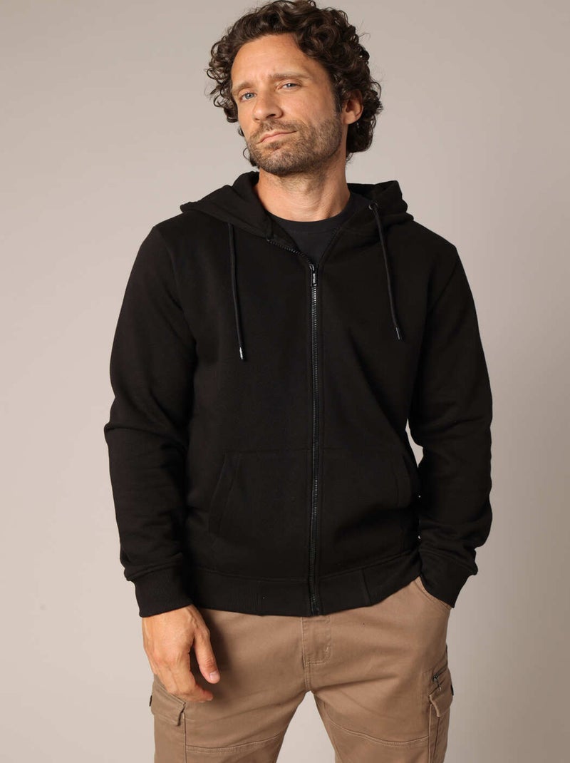 Sweat zippé à capuche  'Deeluxe' Noir - Kiabi