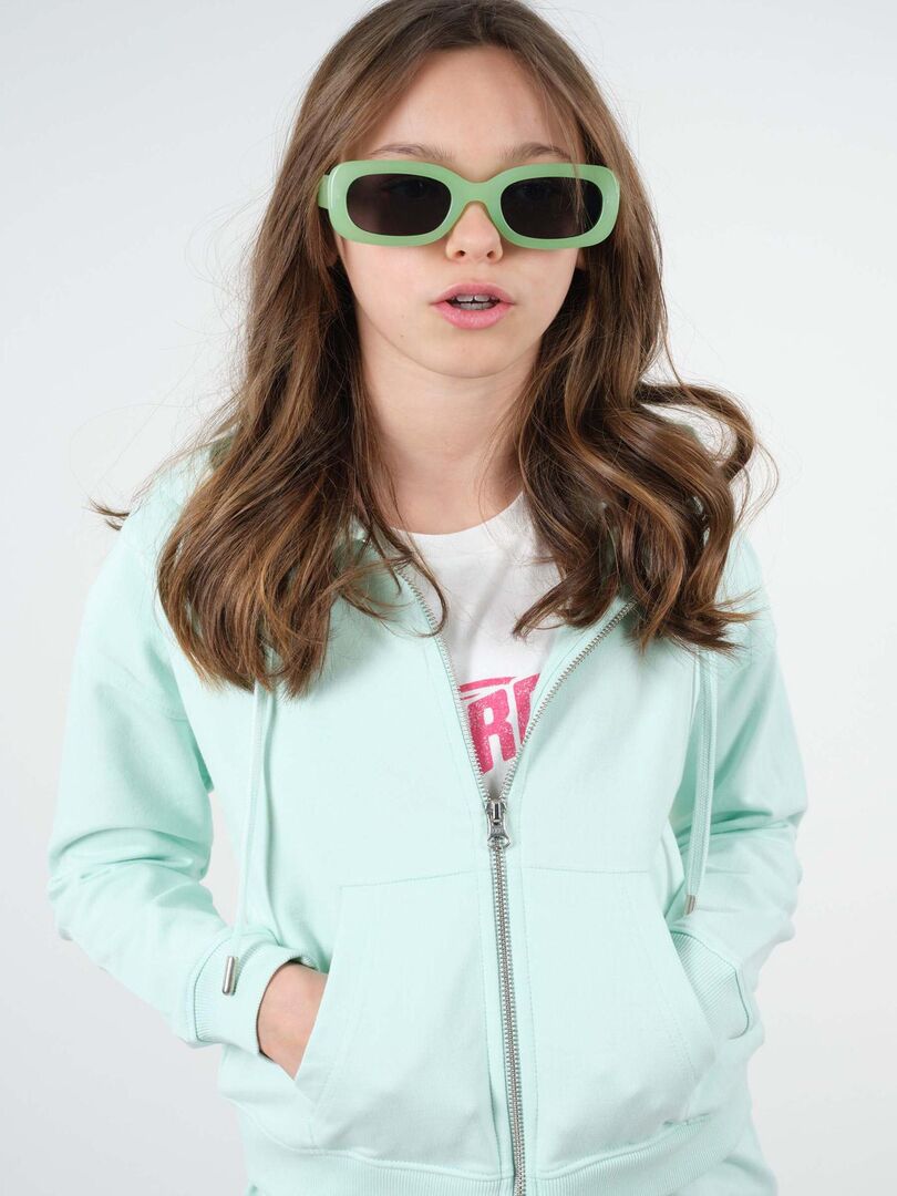 KLAYSE Sweat à Capuche Zippé Floral 3D - Chic et Confortable
