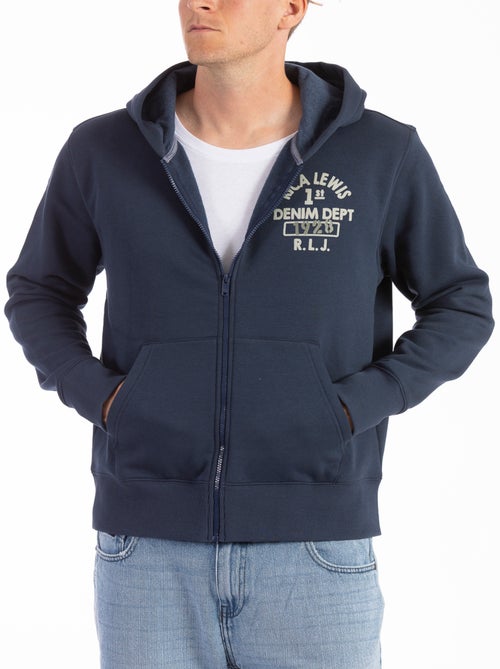 Sweat zippé à capuche DJANGO  'Rica Lewis' - Kiabi