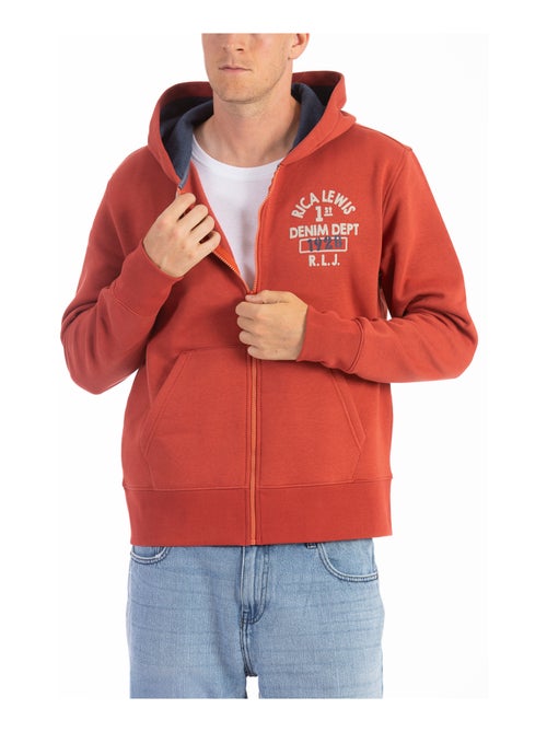 Sweat zippé à capuche DJANGO  'Rica Lewis' - Kiabi