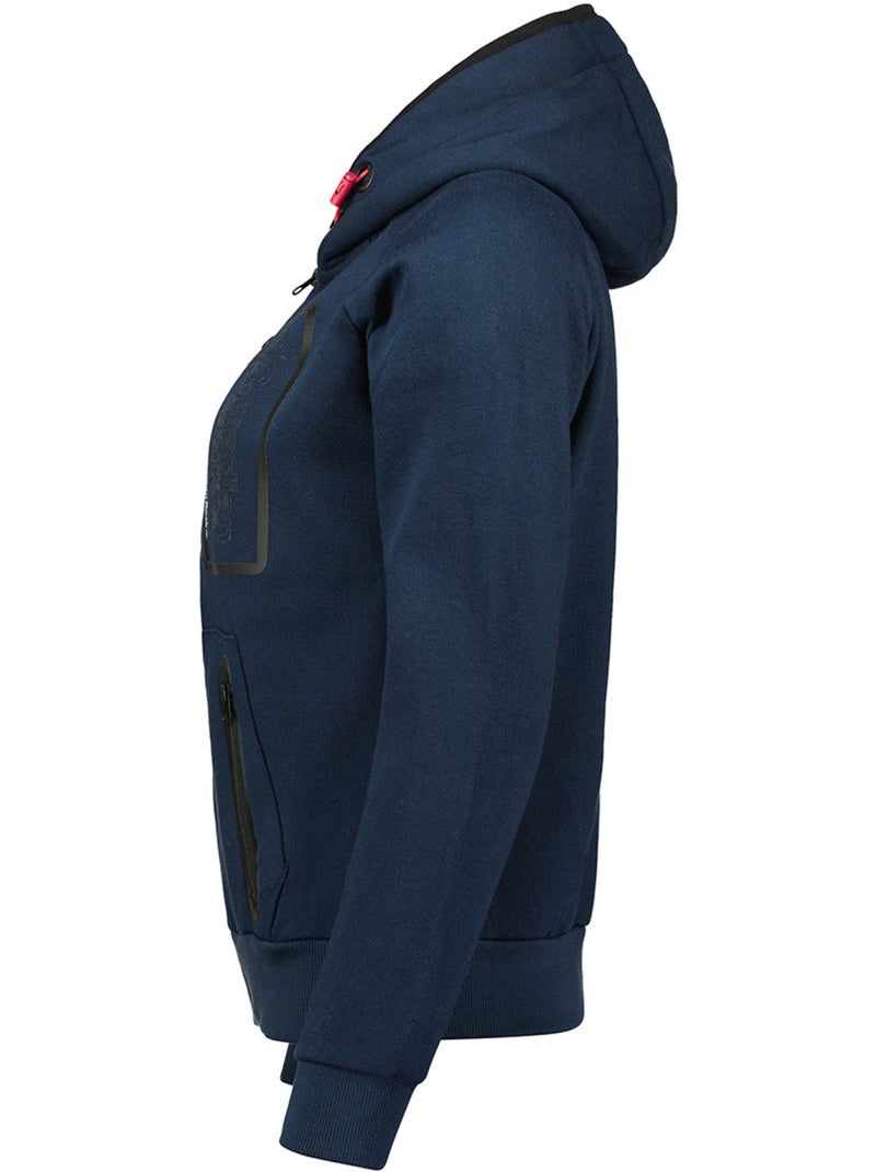 Sweat zippé à capuche doublée fonaldeak – canadian peak Bleu marine - Kiabi