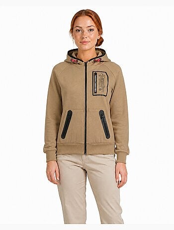 Sweat zippé à capuche doublée fonaldeak – canadian peak