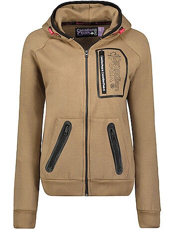 Sweat zippé à capuche doublée fonaldeak – canadian peak