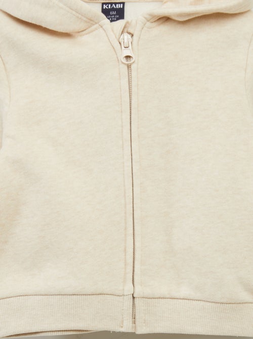 Sweat zippé à capuche - Kiabi