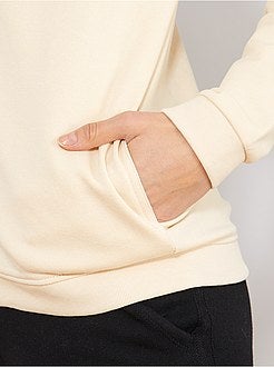 Sweat zippé à capuche en molleton - Kiabi