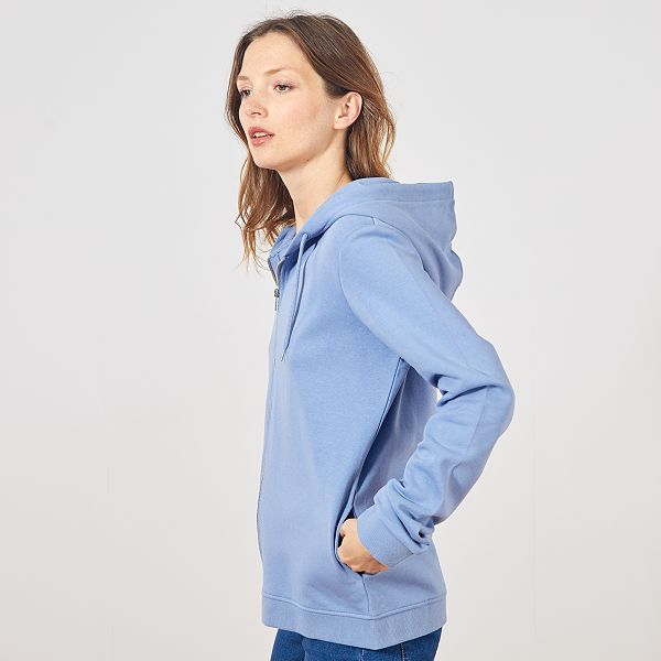 Sweat à capuche bleu ciel femme Outlet