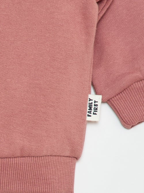 Sweat zippé à capuche en molleton gratté - Kiabi