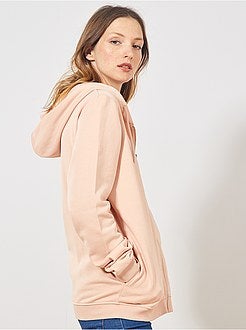 Sweat zippé à capuche en molleton - Kiabi