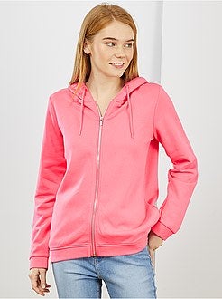 Sweat zippé à capuche en molleton - Kiabi