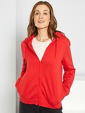 veste en sweat zippée femme