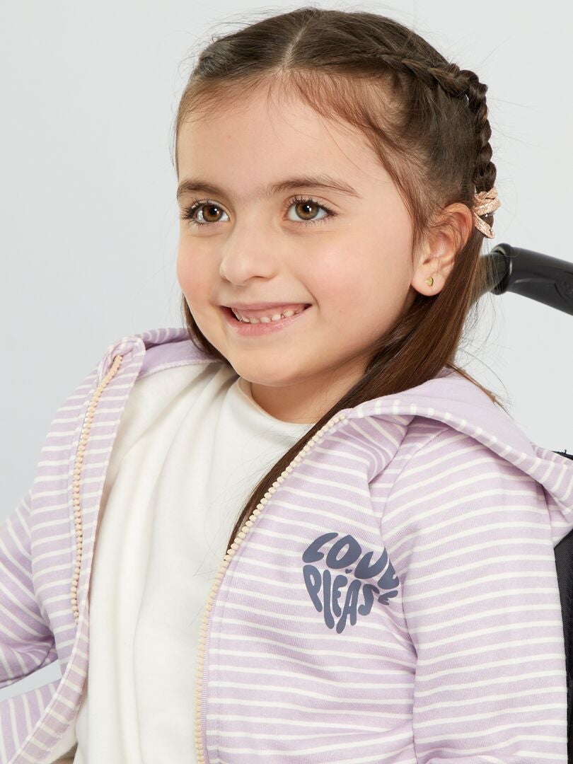 Sweat à Capuche Matalan Fille Violet 10 Ans - Polyester Mélangé