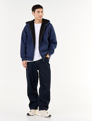 Sweat zippé à capuche en néoprène
