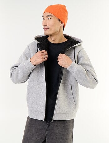 Sweat zippé à capuche en néoprène