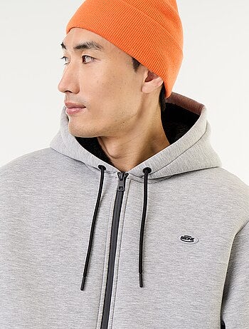 Sweat zippé à capuche en néoprène