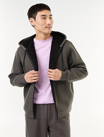 Sweat zippé à capuche en néoprène