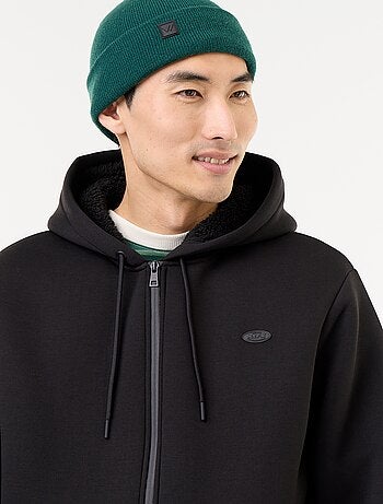 Sweat zippé à capuche en néoprène