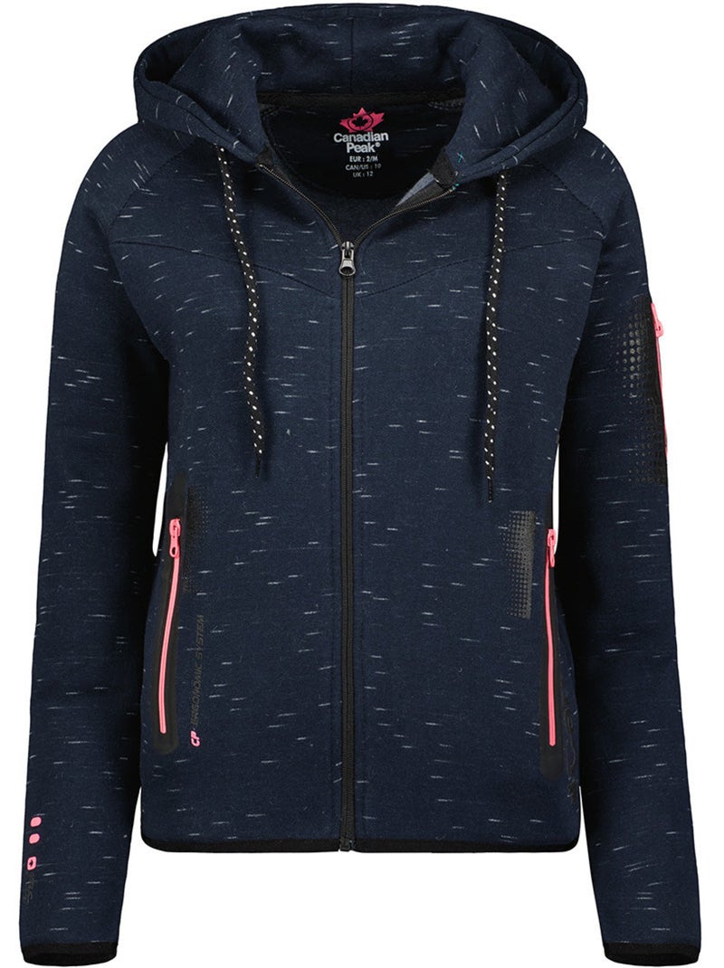 Sweat zippé à capuche fanatic – canadian peak Bleu marine - Kiabi