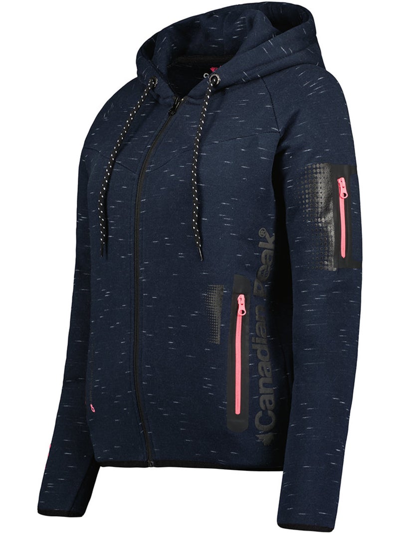 Sweat zippé à capuche fanatic – canadian peak Bleu marine - Kiabi