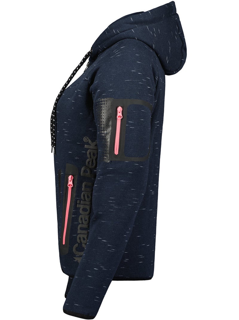Sweat zippé à capuche fanatic – canadian peak Bleu marine - Kiabi