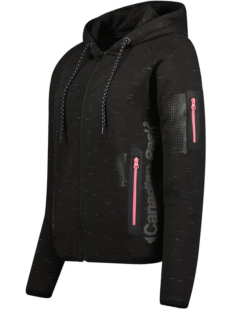 Sweat zippé à capuche fanatic – canadian peak Noir - Kiabi