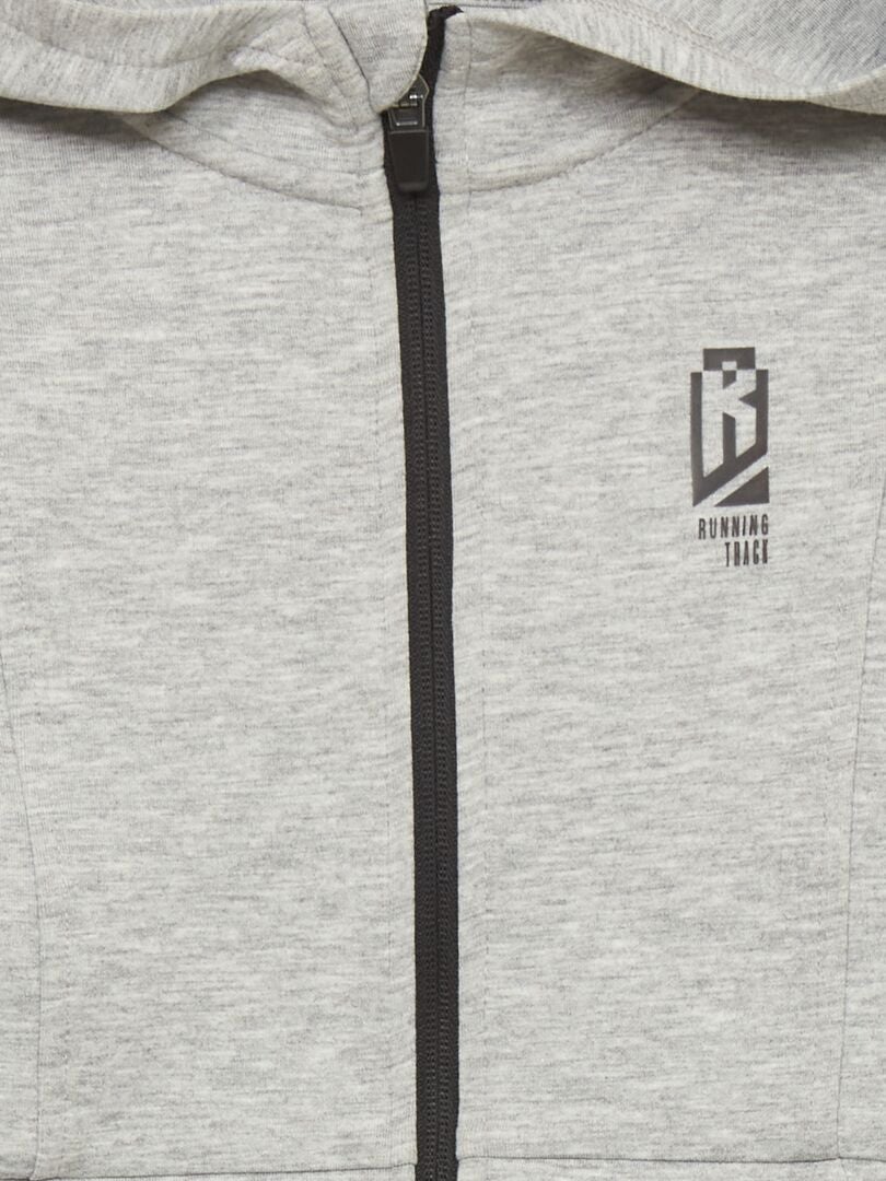 Sweat à Capuche Mountain Warehouse – Garçon 13 Ans – Gris – Occasion Très Bon état