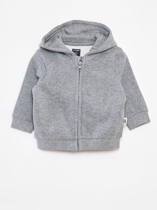 Sweat zippé à capuche