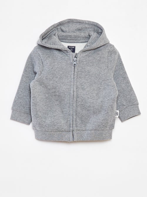 Sweat zippé à capuche - Kiabi