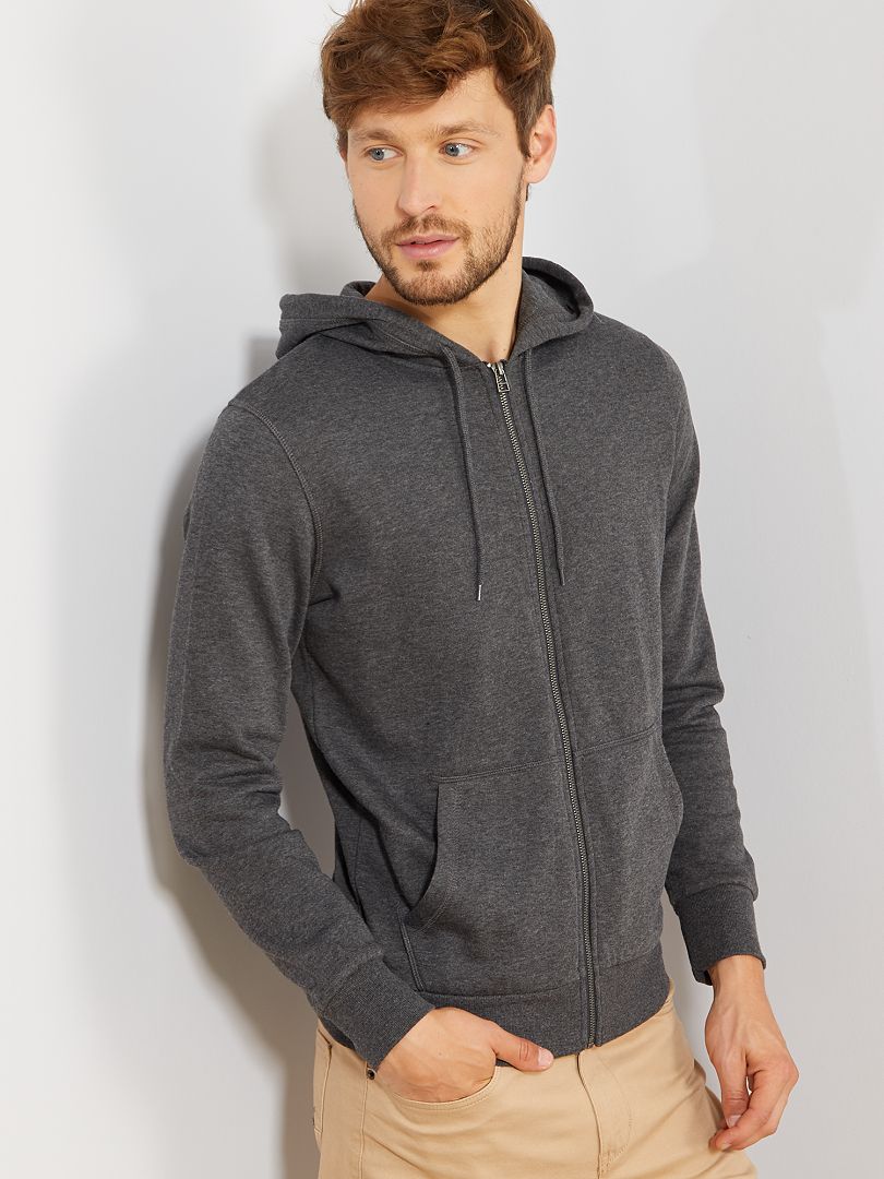 Sweat zippé col montant WIRAPOL - Gris - - 33.74