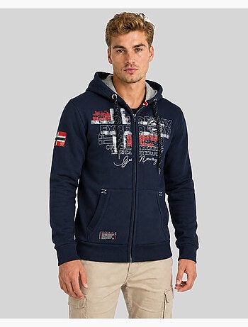 Sweat zippé à capuche gutta – geographical norway
