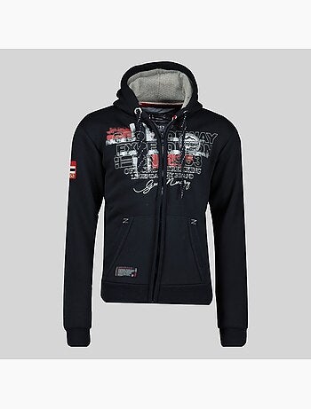 Sweat zippé à capuche gutta – geographical norway