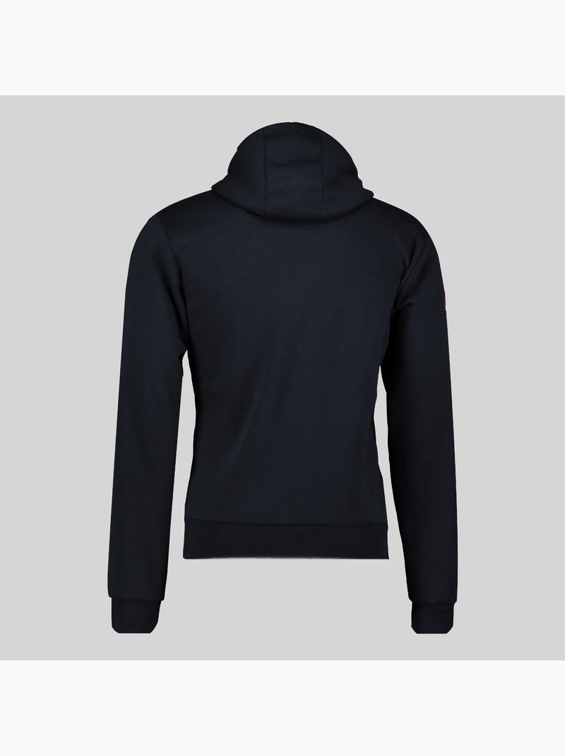 Sweat zippé à capuche gutta – geographical norway Bleu marine - Kiabi